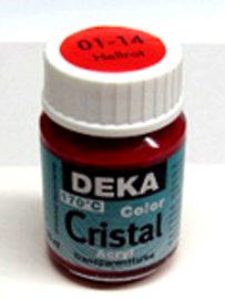 Glasmalfarbe Deka Cristal 25ml hellrot